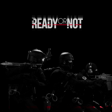Ready or Not, Video Game, 5K, Black background, SWAT