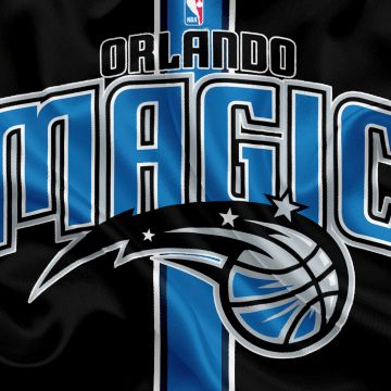 Orlando Magic, Dark background, Basketball team, NBA