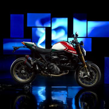 Ducati Monster, Anniversary Edition, Dark background, 2024, 5K, 8K, 12K