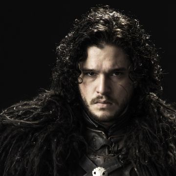 Jon Snow, Kit Harington, Game of Thrones, HBO series, TV series, Black background