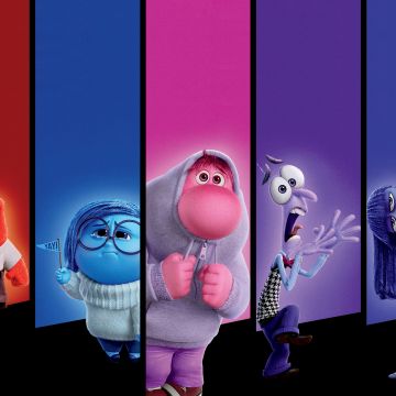 Inside Out 2, Character art, Ultrawide, 5K, Animation movies