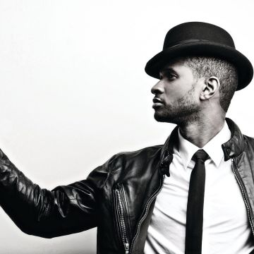 Usher, 5K, White background, American singer