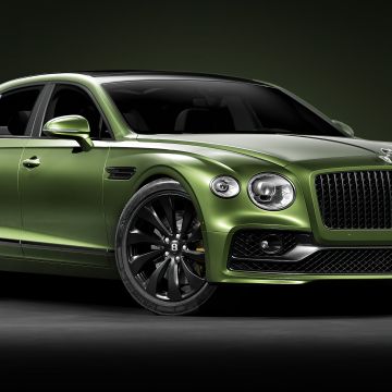 Bentley Flying Spur, Green aesthetic, 5K