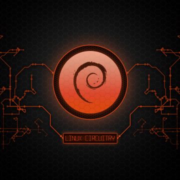 Linux wallpaper, Debian, 5K