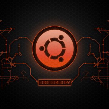 ubuntu, Dark background, Linux wallpaper