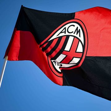 AC Milan, Flag, 8K, Football club, UEFA Champions League, 5K