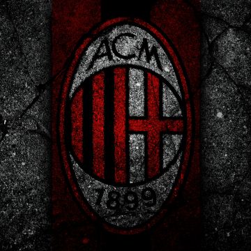 AC Milan, Dark background, 5K, Football club