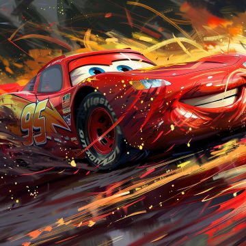 Lightning McQueen, Artwork, Cars (Movie)