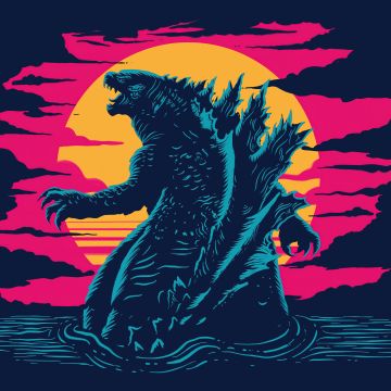 Godzilla, Artwork, 5K, Kaiju