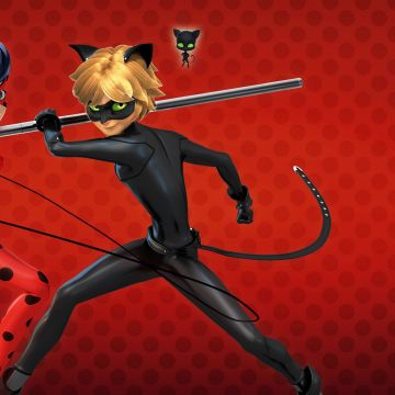 Miraculous: Tales of Ladybug & Cat Noir, Red background