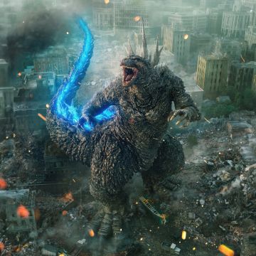 Godzilla, Movie poster, Tokyo, 5K