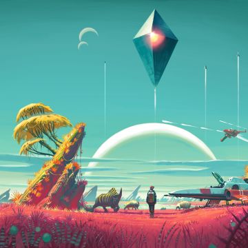 No Man's Sky, 12K, Video Game, Game poster, Game Art, 5K, 8K, 10K