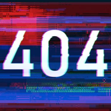 404 Error, Glitch art, Illustration, 404 not found, Colorful background