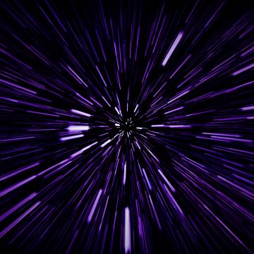 Hyperspace, Speed, Warp, Space Travel, Dark aesthetic, 5K, Dark Mode