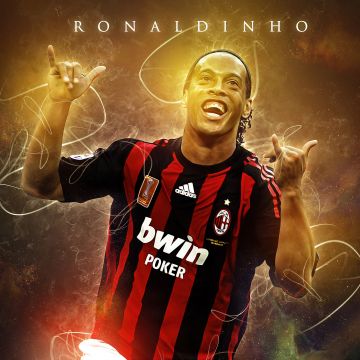 Ronaldinho, AC Milan, Brazilian Football Player, 5K