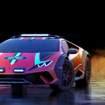 Lamborghini Huracan Sterrato, Off-road Racing, 5K