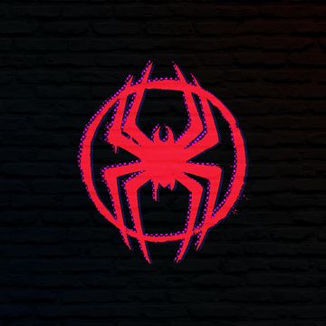 Miles Morales, Logo, Spider-Man: Across the Spider-Verse, Dark background