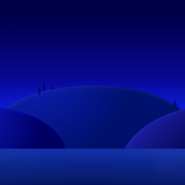 Blue aesthetic, Nightscape, Landscape, Gradient background, Minimalist, 5K, Night, Dark Mode