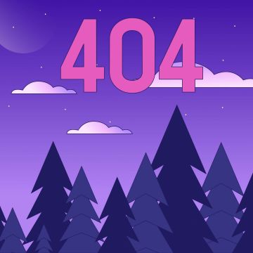 404 Error, Purple aesthetic, Purple sky, Landscape, 404 not found, Night sky, Coder