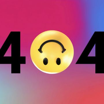 404 Error, Smiley, Gradient background, 404 not found