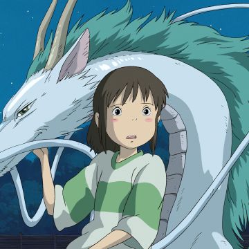 Haku (Spirited Away), Dragon, Studio Ghibli, 5K, Classic