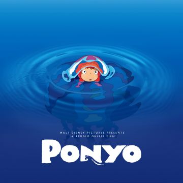 Ponyo, Studio Ghibli, Movie poster, 5K, 8K