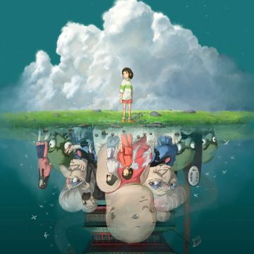 Studio Ghibli, Animation movies, 5K, 8K, Spirited Away, Haku