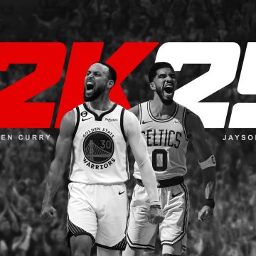 Stephen Curry, Jayson Tatum, NBA 2K25, 2024 Games, NBA video game