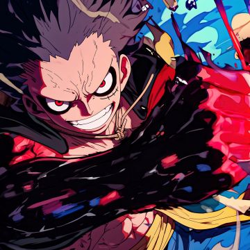 Monkey D. Luffy, One Piece, AI art, 5K