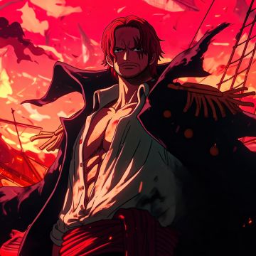 Shanks, 5K, One Piece, AI art