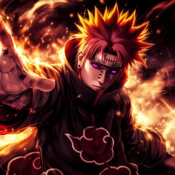 Naruto Uzumaki, Fire, 5K, AI art