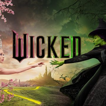 Wicked, Movie poster, Cynthia Erivo, Ariana Grande, 2024 Movies