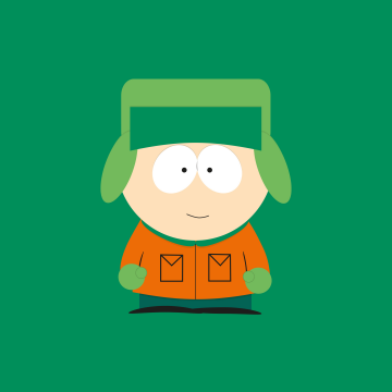 Kyle Broflovski, Minimalist, South Park, 5K, Green background