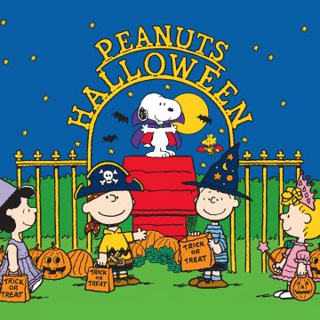 Peanuts, Trick or treat, Halloween background, Halloween pumpkins, 5K, Cartoon, Friends, Snoopy