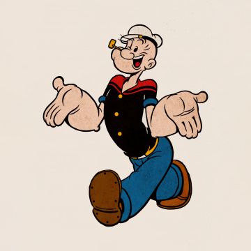 Popeye, Cheerful, Happy, Cartoon, 5K, 8K