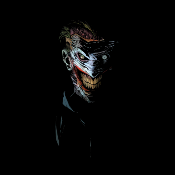 Joker, Supervillain, DC Comics, Dark background, 5K, 8K