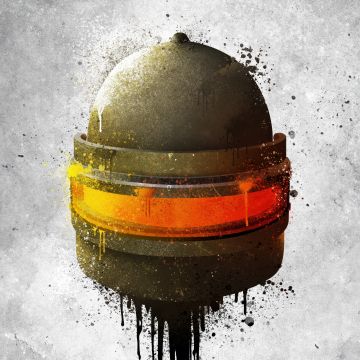 PUBG, Level 3 helmet, Drippy artwork, 5K, 8K