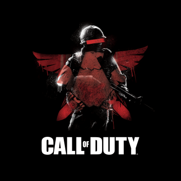 Call of Duty, Soldier, Dark background, 5K