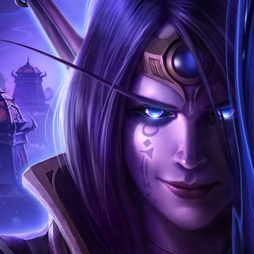 World of Warcraft: The War Within, 2024 Games, Game Art, Purple background, Voidweaver