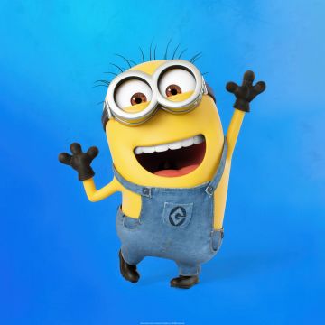 Minion, Blue background, 5K, Despicable Me