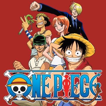 One Piece, Season 1, Poster, Character art, Orange background