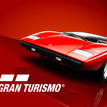 Lamborghini Countach LP400, Gran Turismo, Red background