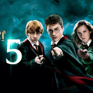 Harry Potter and the Order of the Phoenix, Poster, Daniel Radcliffe as Harry Potter, Emma Watson as Hermione Granger, Ron Weasley