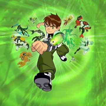 Ben 10, 5K, Cartoon Network, Ben Tennyson, Green background