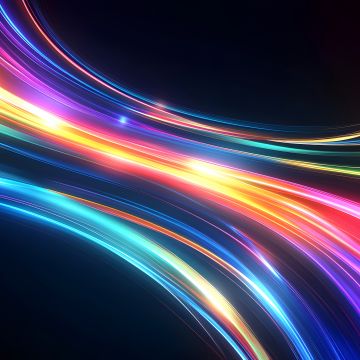 Cosmic, Neon trails, Dynamic, Energy, Galaxy, Futuristic, 5K, 8K, Colorful background