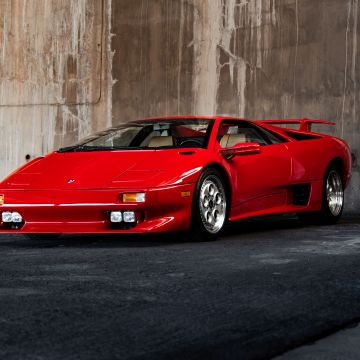 Lamborghini Diablo VT, Sports cars, Red cars, Classic cars