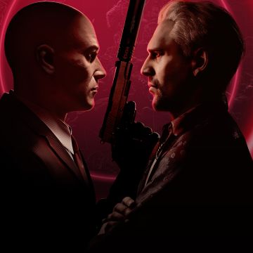 Hitman World of Assassination, Video Game, Dark red, Red background