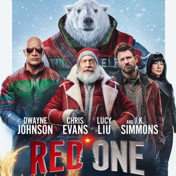 Red One, Movie poster, 2024 Movies, Dwayne Johnson, Chris Evans, 5K