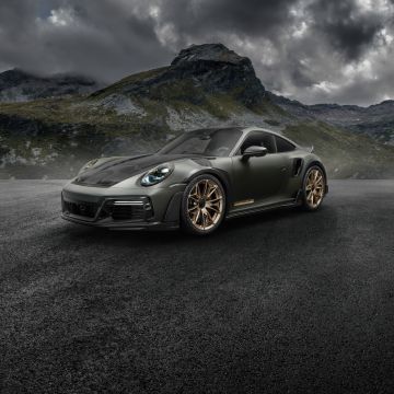 TechArt GTstreet R Touring Monochrome, 2024, Porsche 911 Turbo S, 5K