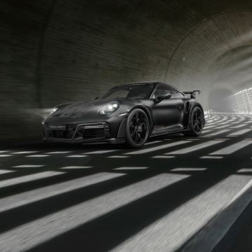 Techart GTstreet R Monochrome, 2024, Porsche 911 Turbo S, 5K